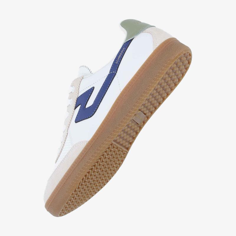 SHEFFIELD JOGGER M - NAPPA/SUEDE/NAP - BLANC/BLANC CASSÉ/BLEU MARINE